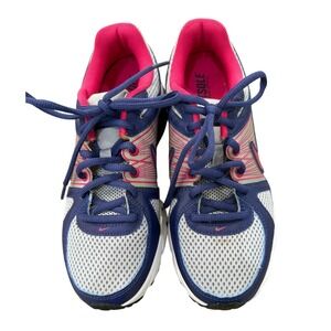 Nike Air Zoom Moto 9 Womens Running Shoes Sneakers Blue Pink Silver Size 7.5